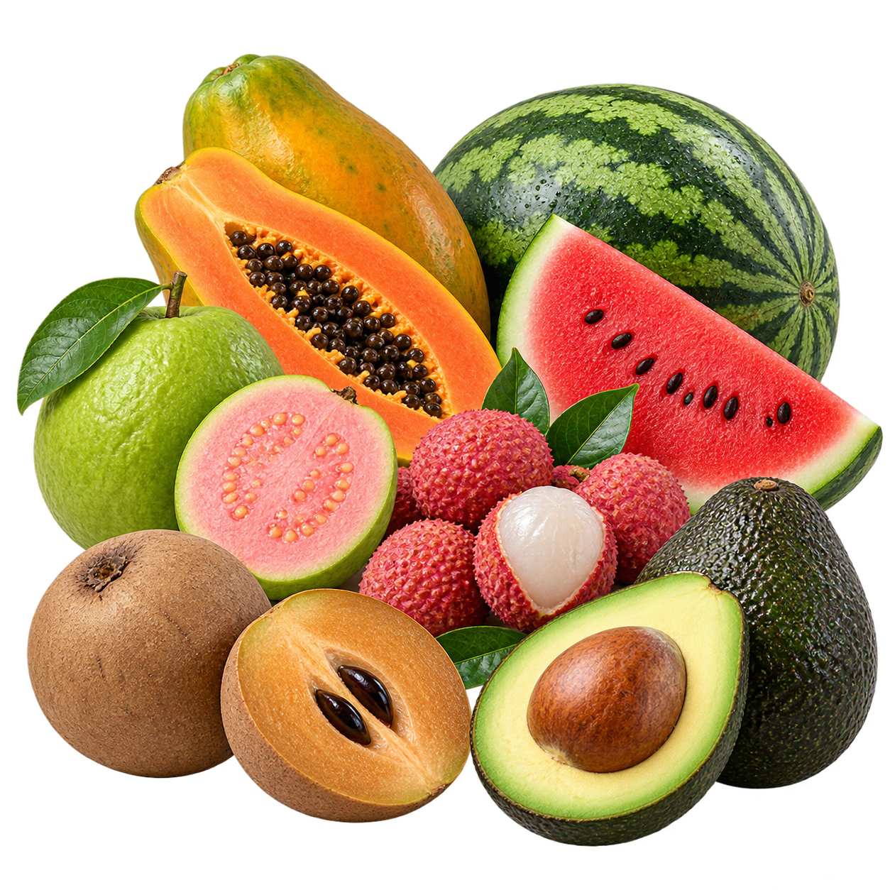 Guava Papaya Watermelon Litchi Sapota Avocado - Pranavi TradeX